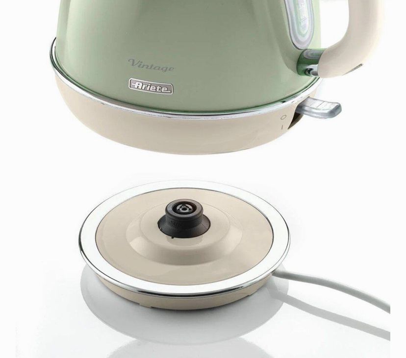 Chaleira Elétrica Vintage Verde 1,7L 360º 127V 1500W Ariete - Imagem 4
